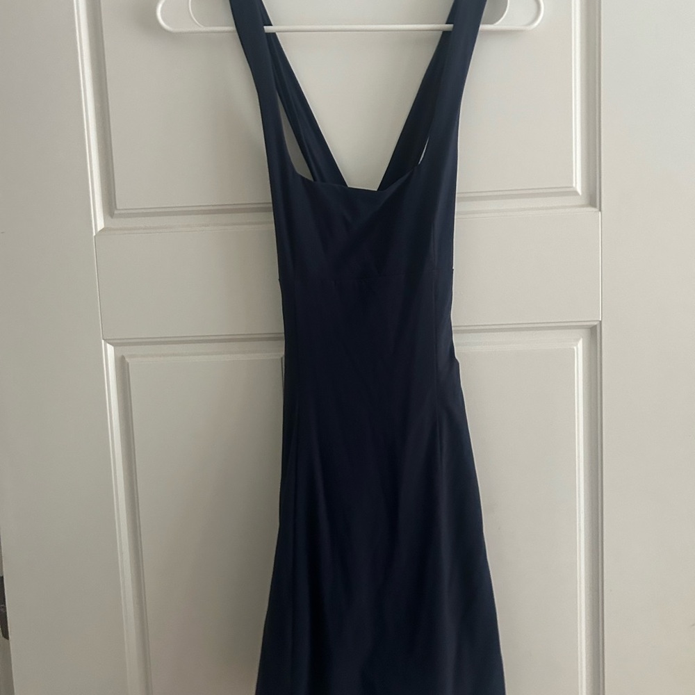 Outdoor Voices Deep Blue Backless Dress